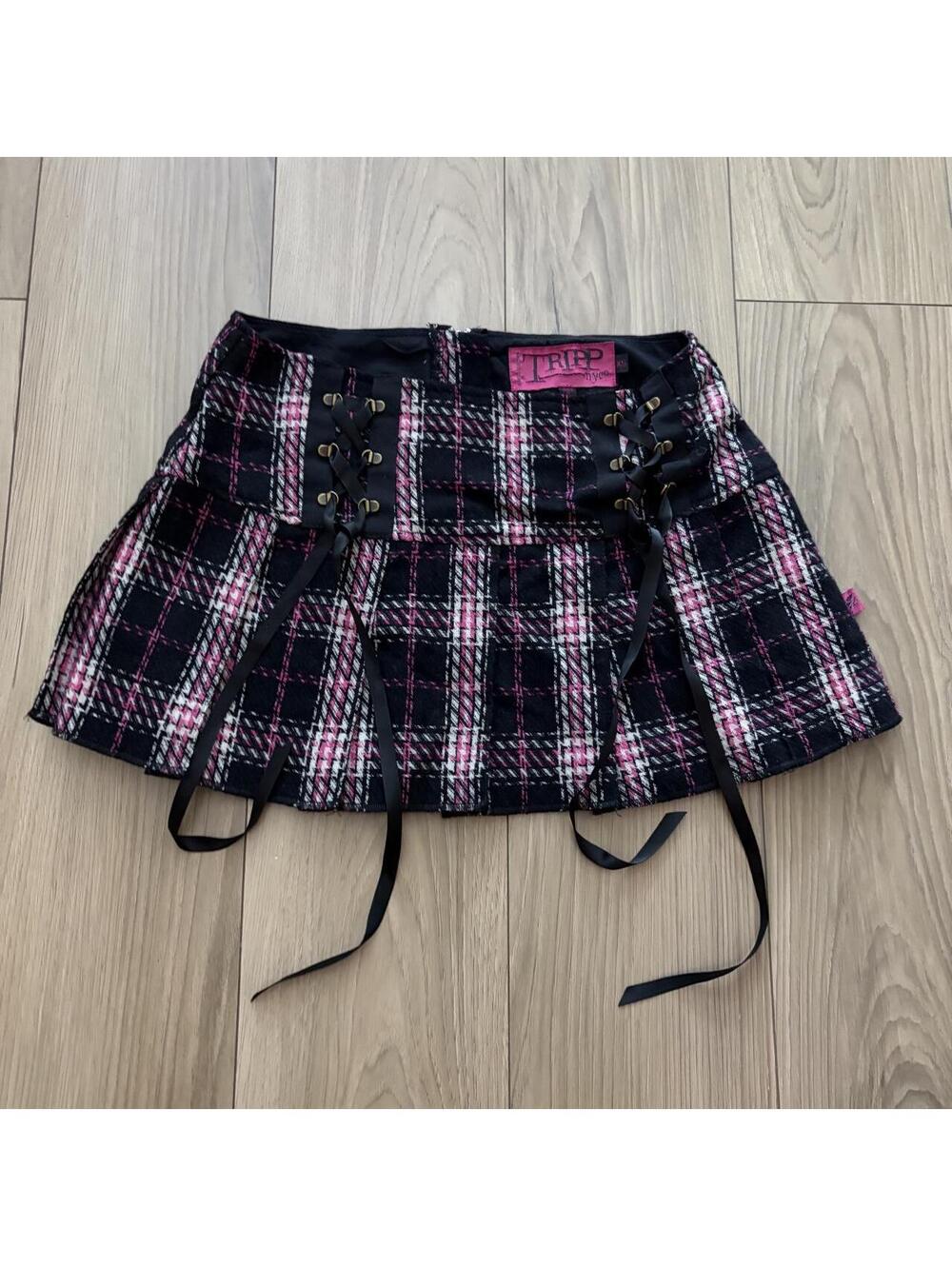 Y2K TRIPP NYC MALL GOTH MINI SKIRT